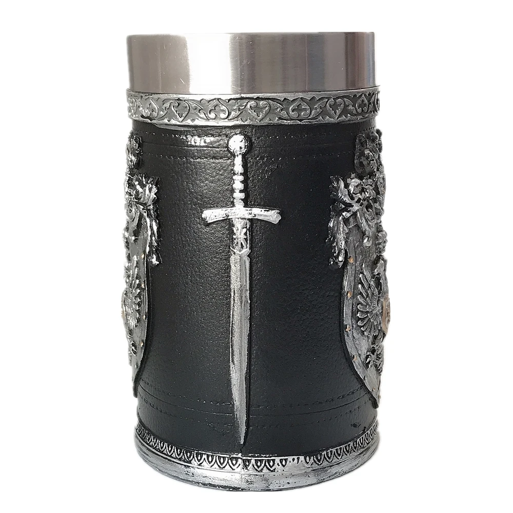 Пивная кружка Eagle Tomahawk круглая кофейная чашка из нержавеющей стали креативная