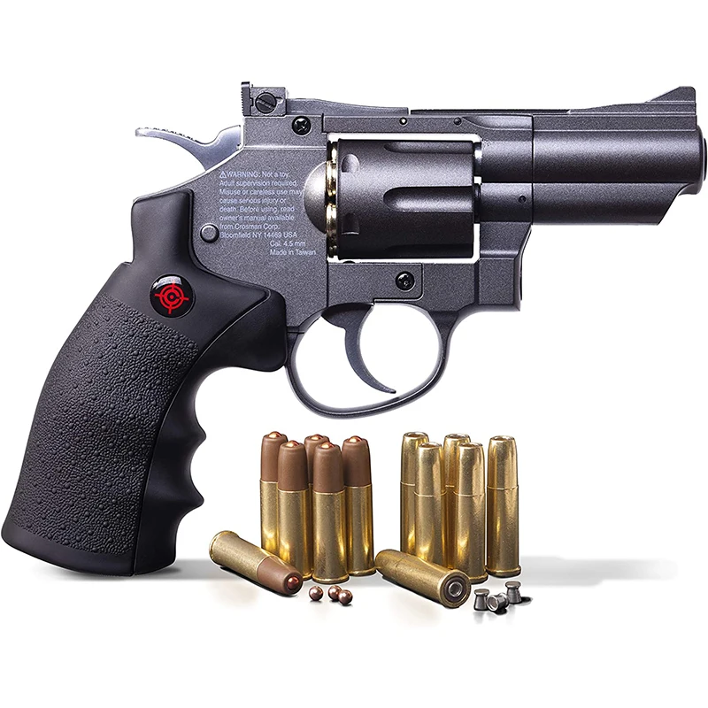 

Airguns Pellet Gun GUN GUN + Co2 Gun Revolver Toy Gun Air Pistol Silver Metal Wall Panels Decorated Classic Metal Gun License