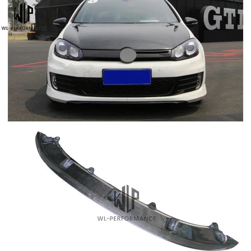 MK6 GTI автомобильный комплект кузова из углеродного волокна передний бампер для
