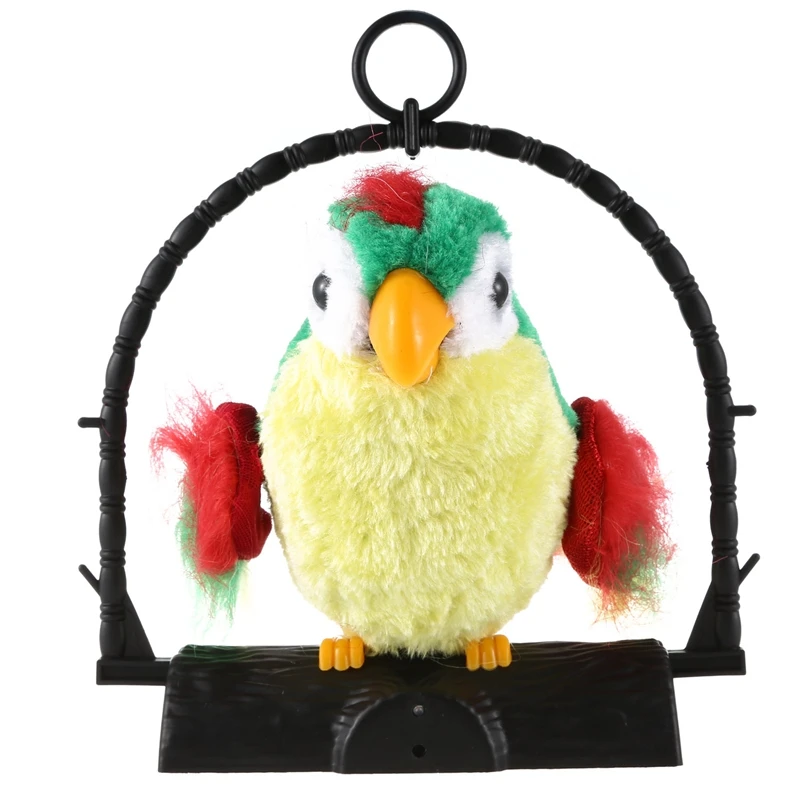 

Говорящий попугай имитирует и повторяет, что вы говорите, детский подарок, забавная игрушка