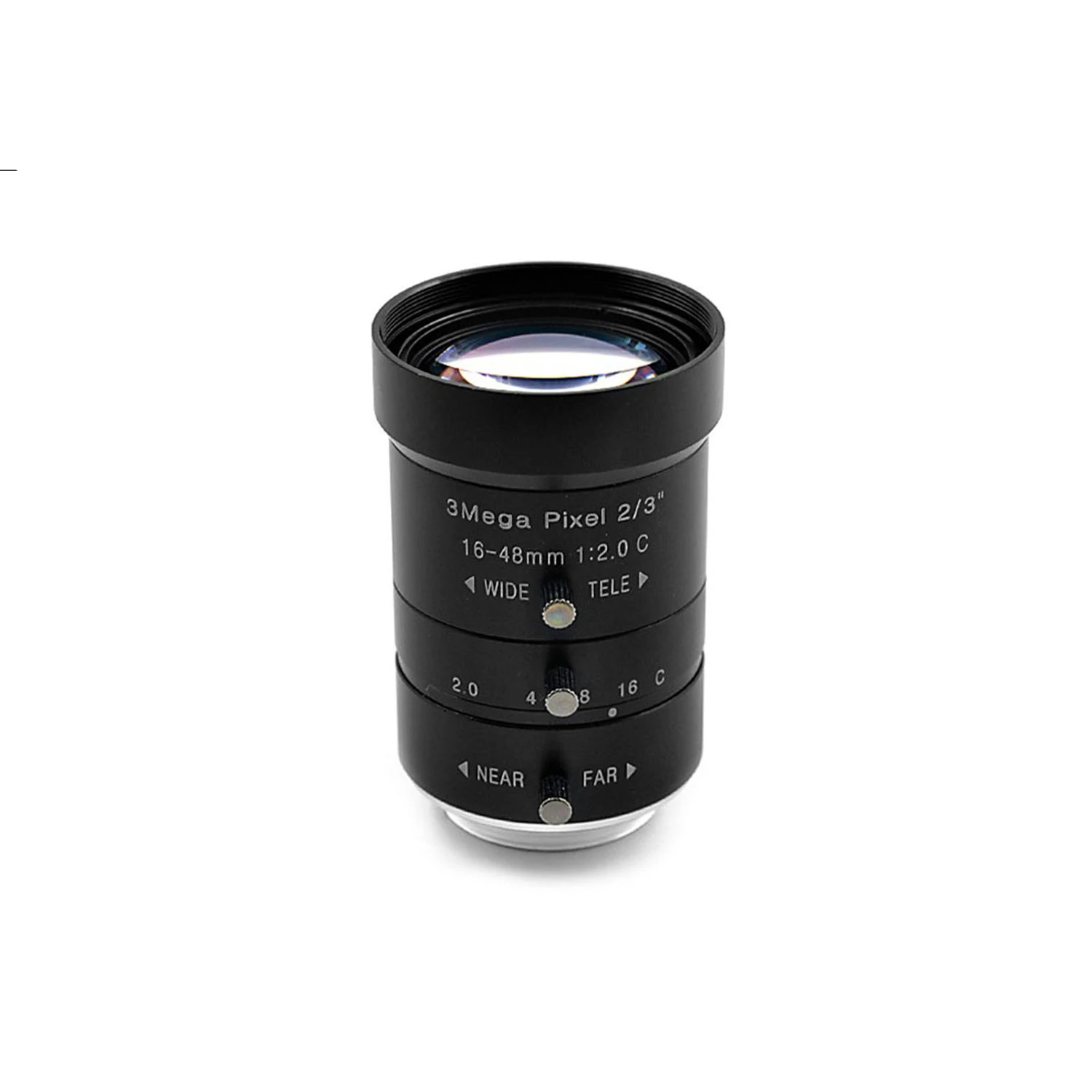 Объектив промышленной камеры HD C-mount зум фиксированный фокус опционально 2/3