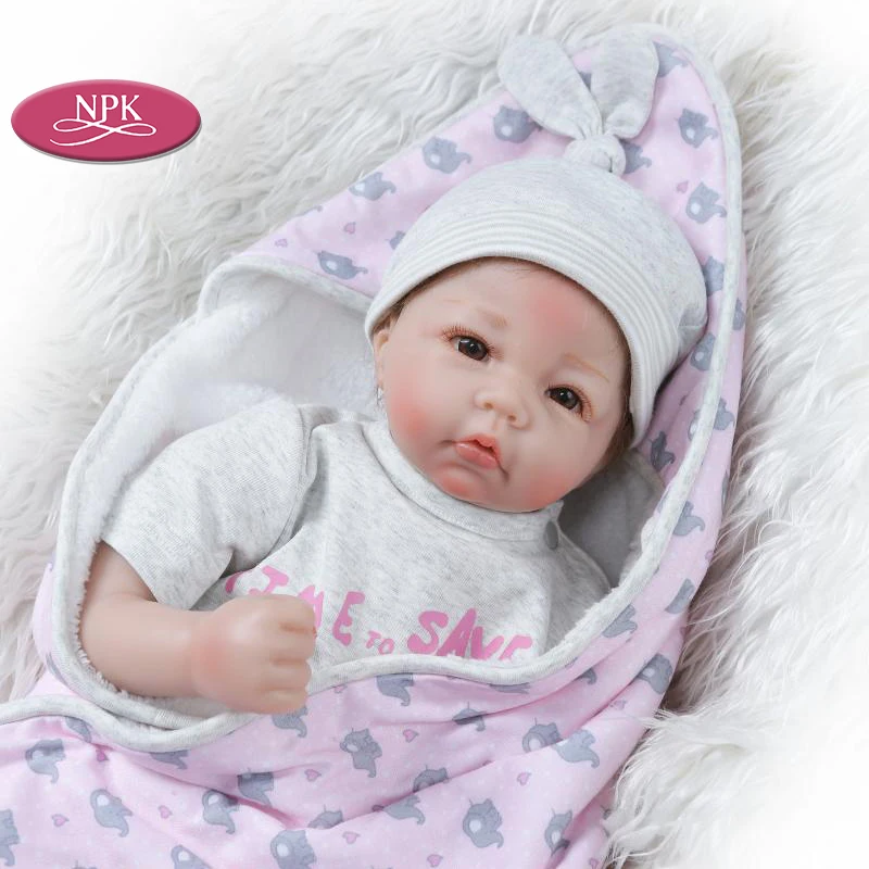 Bebes Reborn Menina 50 см мягкая силиконовая кукла baby girl Модная Кукла Реалистичная