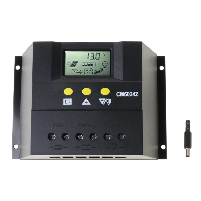 

50A 60A Solar Charge Controller 12V 24V for PWM with Auto LCD Battery Charge Panel PV System Solar Controller