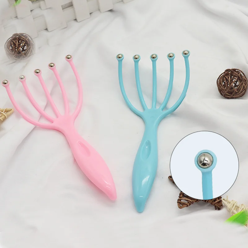 

Scalp Massager Steel Ball Head Massage Claw Household Manual Plastic Massage Relaxation Relief Fatigue Health Care Nursing Tool