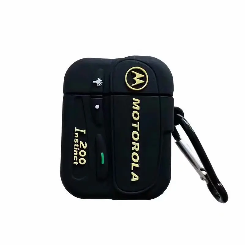 

Apple Earphone Set Retro Bb Airpods Pro Earphone Cover Silicone Anti-Drop Bluetooth Wireless Earphone Set Decorative Keychain