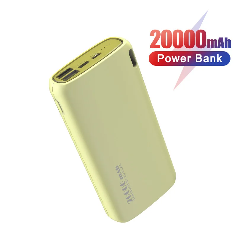 Внешний аккумулятор Pisen с 2 USB-портами поддержкой быстрой зарядки 20000 мАч |