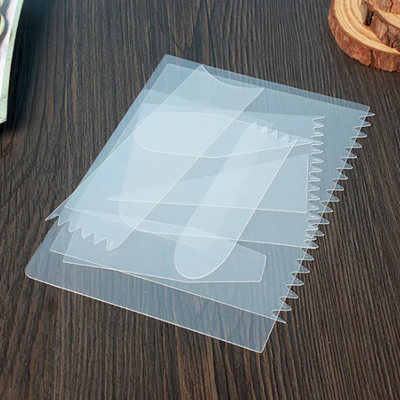 

9 шт./компл. скребок для крема, скребок с неровными зубцами, скребок «сделай сам» для украшения тортов, бритвы, резак для теста, резак для торт...