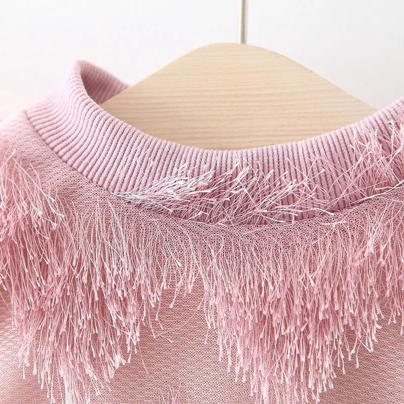 2019 модный Теплый Зимний пуловер для маленьких девочек и младенцев с бархатной