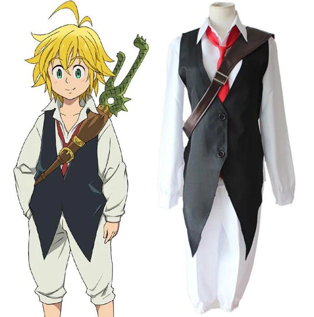 Liva girl Аниме «Seven Deadly Sins nanatsu no taizai Dragon's Sin of Wrath Meliodas», карнавальный костюм, полный комплект униформы