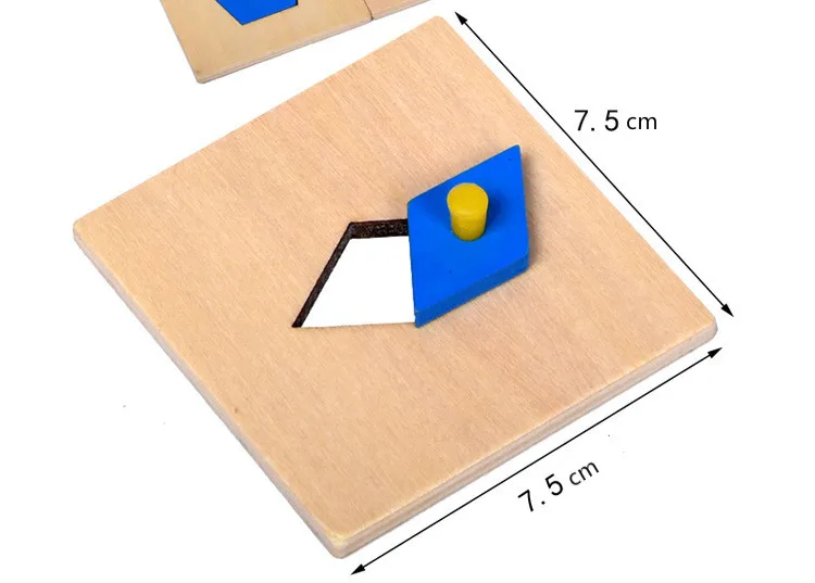 

Montessori iron geometric panel teaching aids children's early education wooden toys
