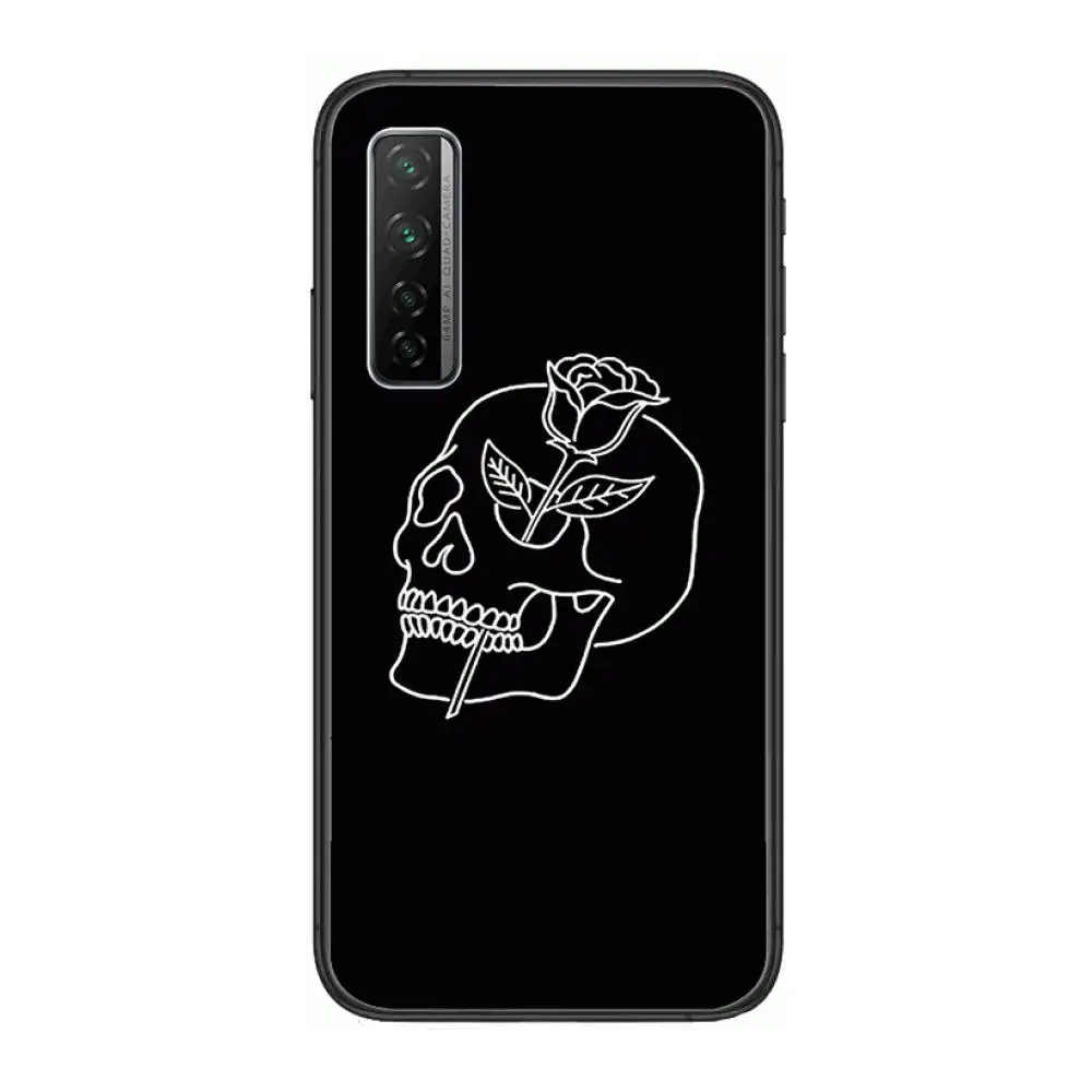 

Shockproof Delicate Phone Case For Huawei Nova 2 3 4 5 6 7 8 SE i E Pro Lite Black Etui Coque Painting Hoesjes comic fashion