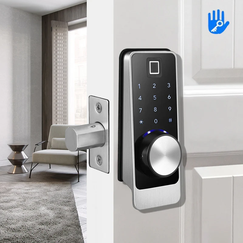 

Smart Door Lock Bluetooth Deadbolt Locks TTLock APP Control Keyless Door Entry Exterior Door Password IC Cards Front Door Lock