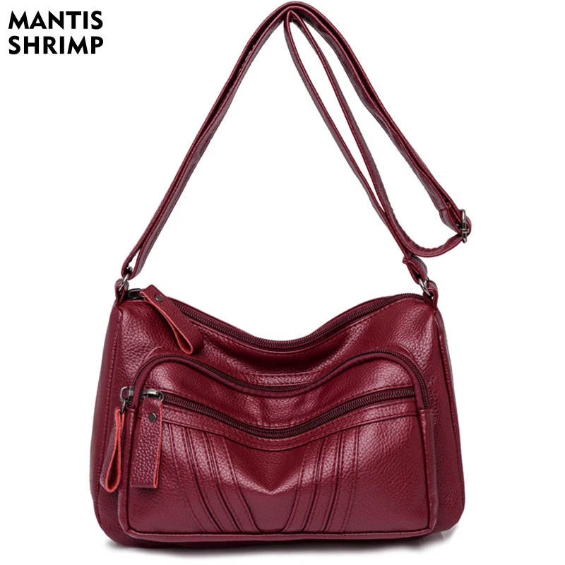 

Bags for Women Shoulder Bags Designer Handbags High Quality Soft Pu Leather Crossbody Bags Multifunction Female Messenger Bags