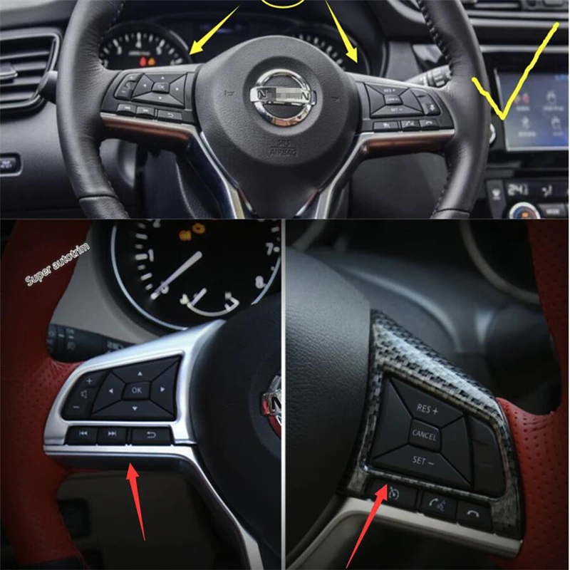 

Lapetus Air Condition AC Vents Cover Trim Dashboard Air Outlet For Nissan Rogue / X-Trail X Trail 2014 - 2020 Accessories ABS