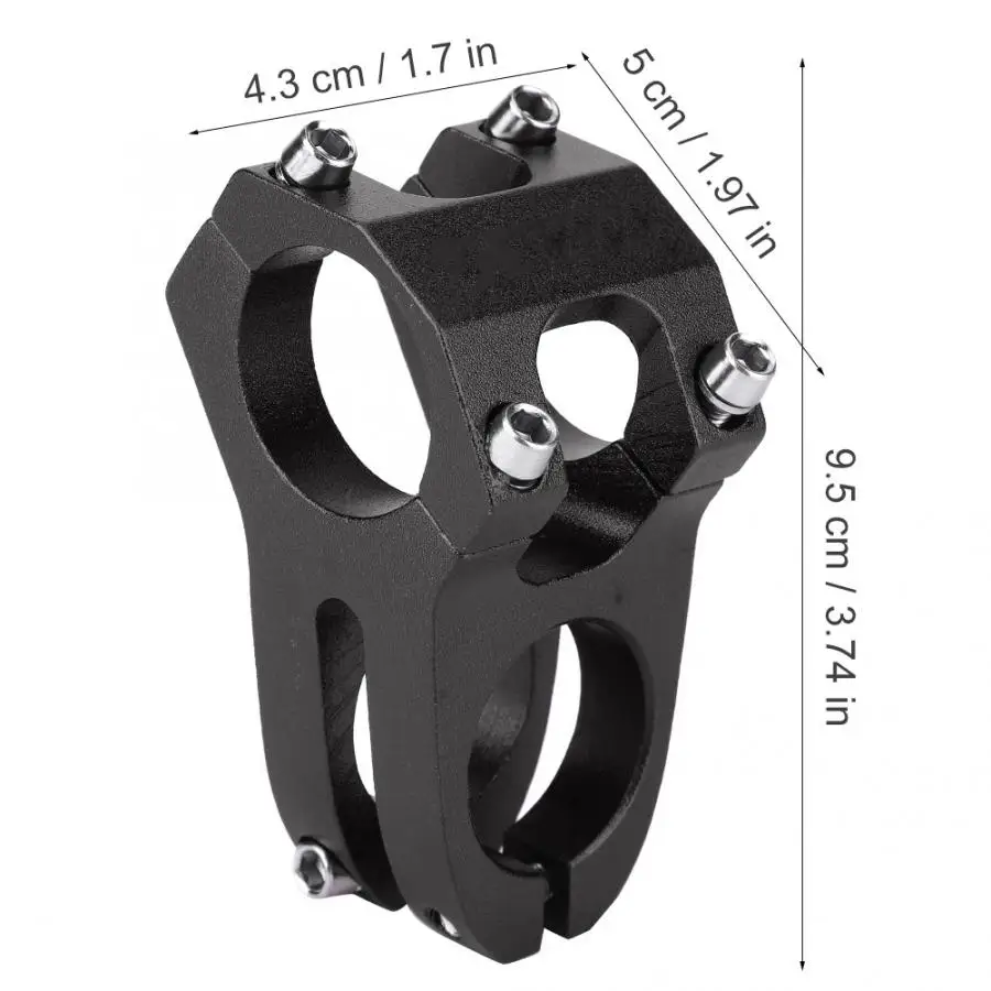 31.8mm Hollow Bicycle Handlebar Stem Aluminum Alloy Cycling Bike Mountain Road Short Parts | Спорт и развлечения
