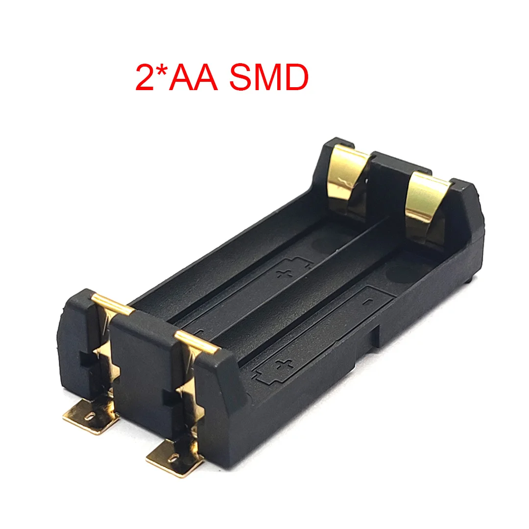 Высокое качество 2 * AA коробка для батарей SMT SMD держатель 14500 |