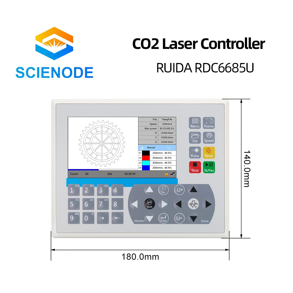 Плата управления лазерной печатью Scienode Ruida RDC6685U системная плата для станка