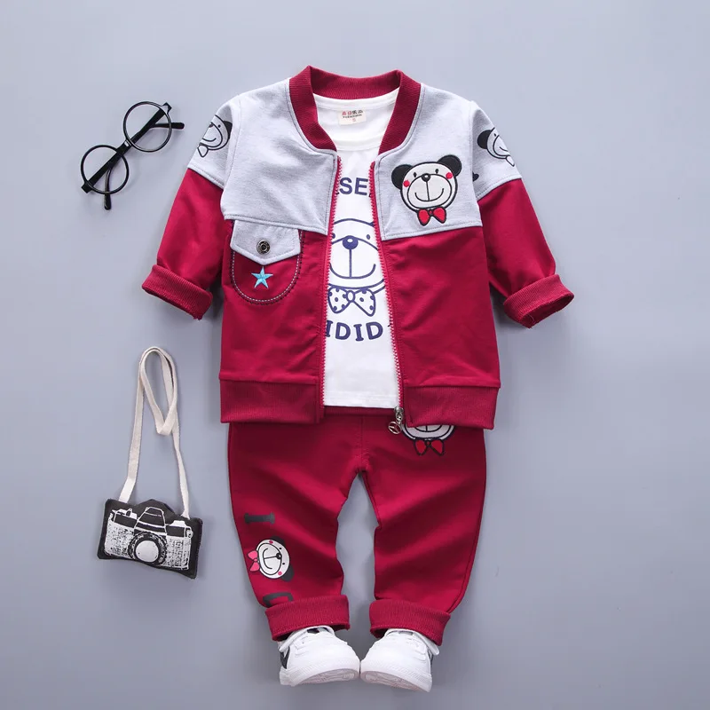 IENENS/милые Стильные комплекты одежды для маленьких мальчиков и девочек Детские