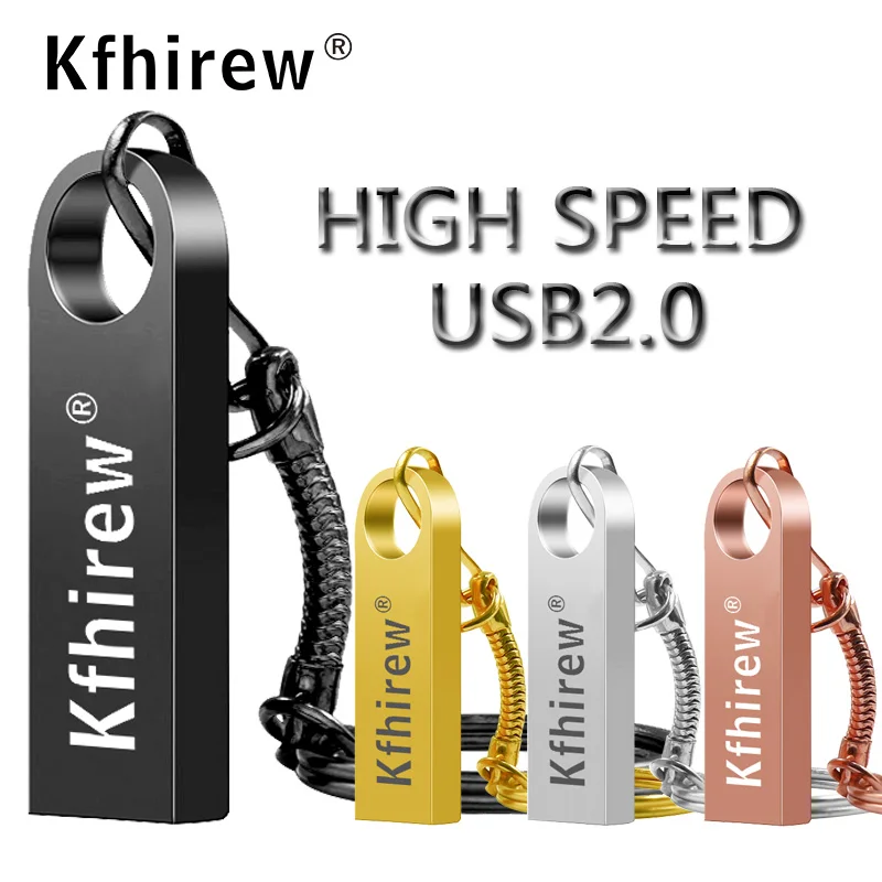 Высокоскоростной металлический Usb флэш накопитель 64 ГБ 32 16 8 4 Гб портативный флеш