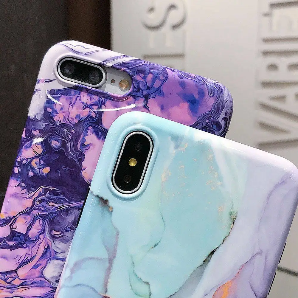 Чехол для телефона KISSCASE Luxury Marble Pattern для iPhone X 7 8 Plus 6 6S XR XS MAX Soft Back Cover Coque on.