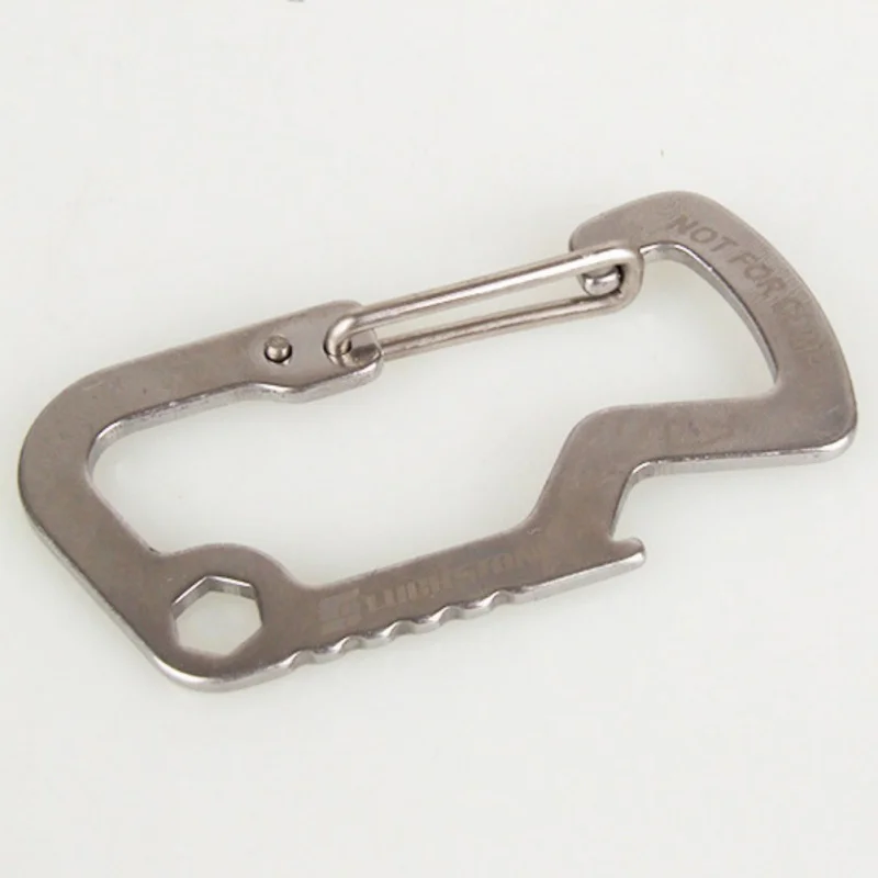 

Outdoor D Shaped Aluminum Alloy Carabiner Hook Keychain Portable Lightweight Climbing Mountaineering Accessories