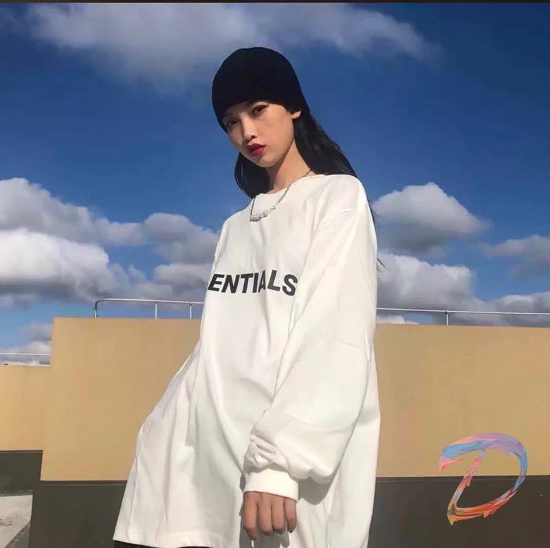 

Essentials Sweatshirt Men Women Three-dimensional Label on The Back Pullover High Quality Essentials FOG Hoodies