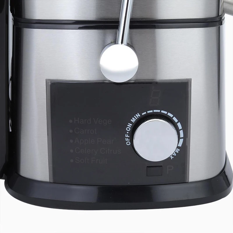 

JE-60 Stainless Steel Large Capacity Commercial Fruit And Vegetable Juicer 220V Electric Juicer 800W Small Round Head Juicer
