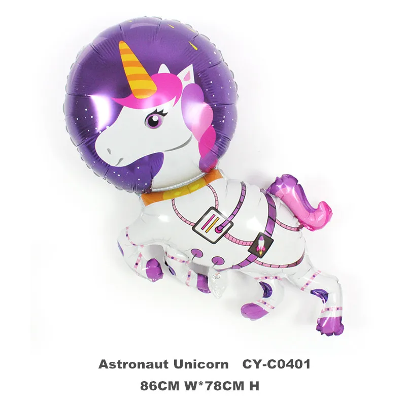 Новый дизайн гелиевые фольгированные шары в виде единорога для украшения