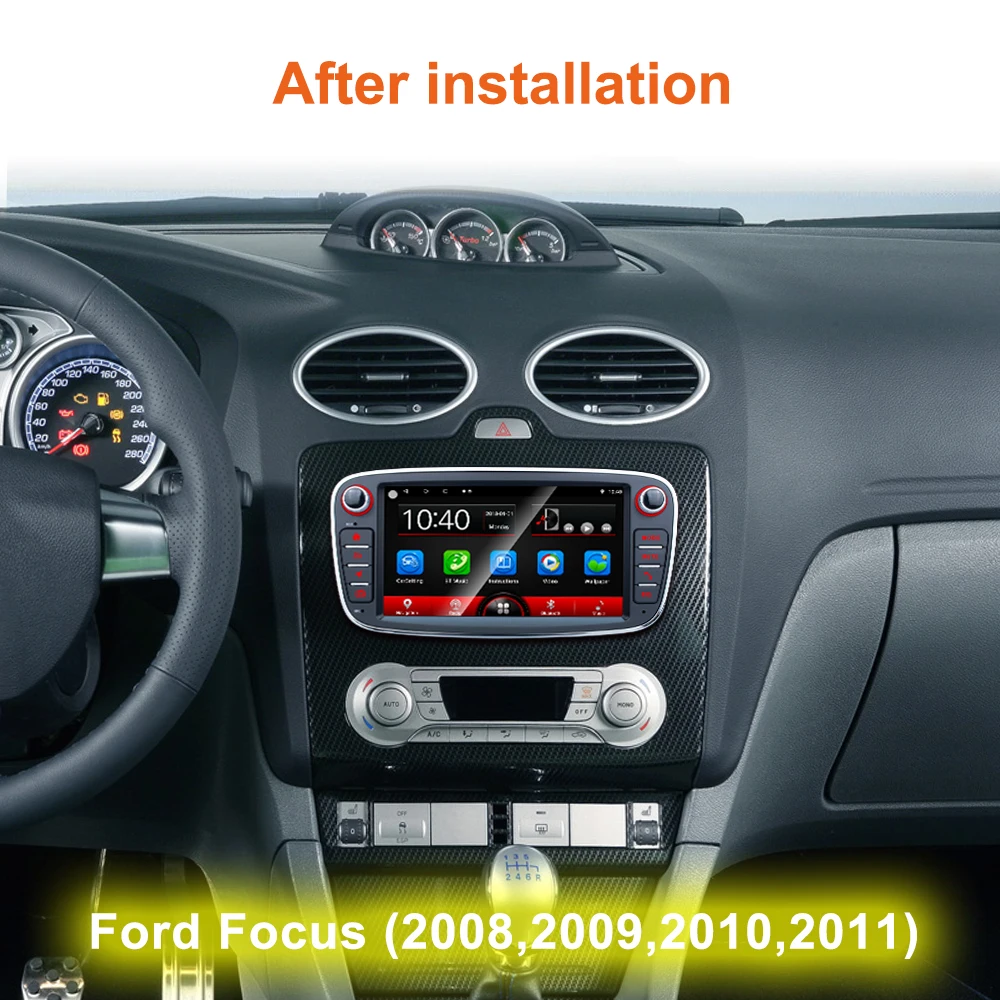 Автонавигационная система 2 din 7 дюймов Android GPS навигация для Ford Focus Mondeo C MAX Galaxy Kuga