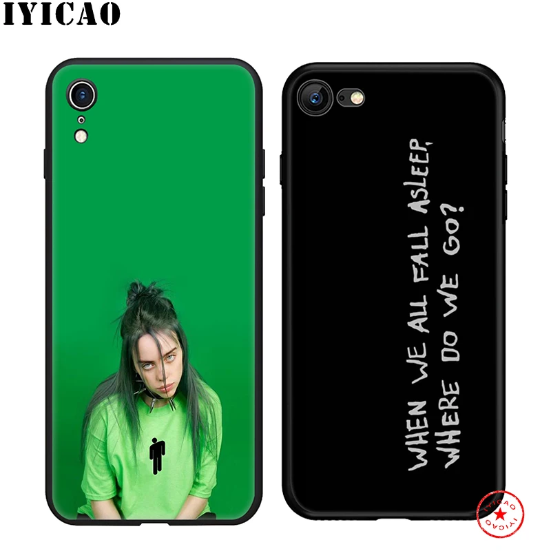 IYICAO Billie Eilish мягкий чехол для телефона iPhone 11 Pro XR X XS Max 6 6S 7 8 Plus 5 5S SE силиконовый TPU 7 Plus