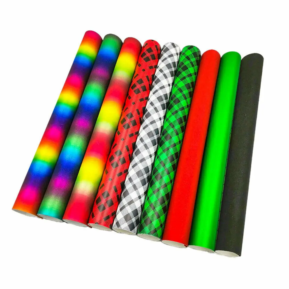 

9 разных цветов, 12x10 дюймов, связка искусственных виниловых листов для оформления фотографий «сделай сам», для резака Cricut