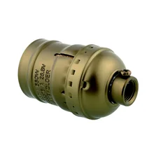 Винтаж Edison E26/E27 лампы Алюминий База держатель лампы без переключатель 250V 4A Винтаж Edison E26/E27 лампы Алюминий База держатель лампы без переключатель 250V 4A