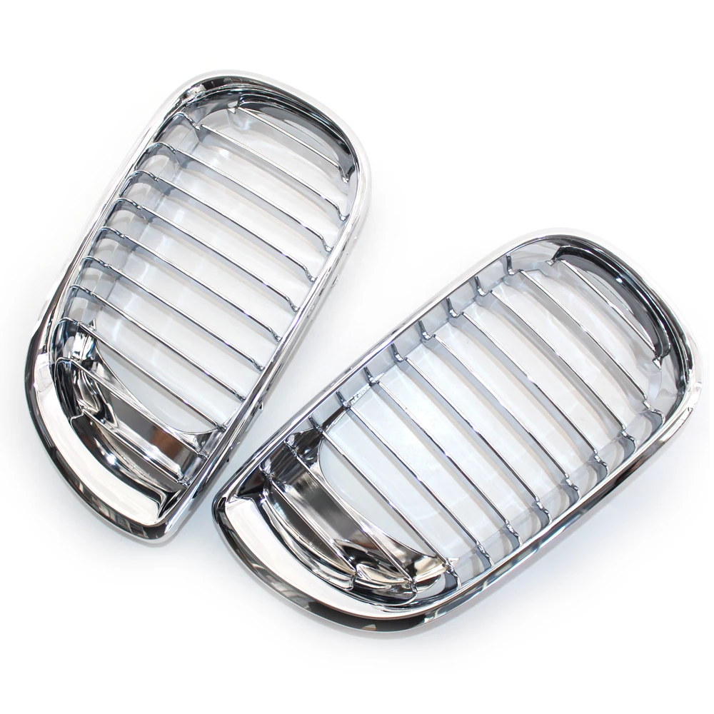 Хромированная Серебристая передняя решетка для почек гриль BMW 3 серии E46 4 Двери