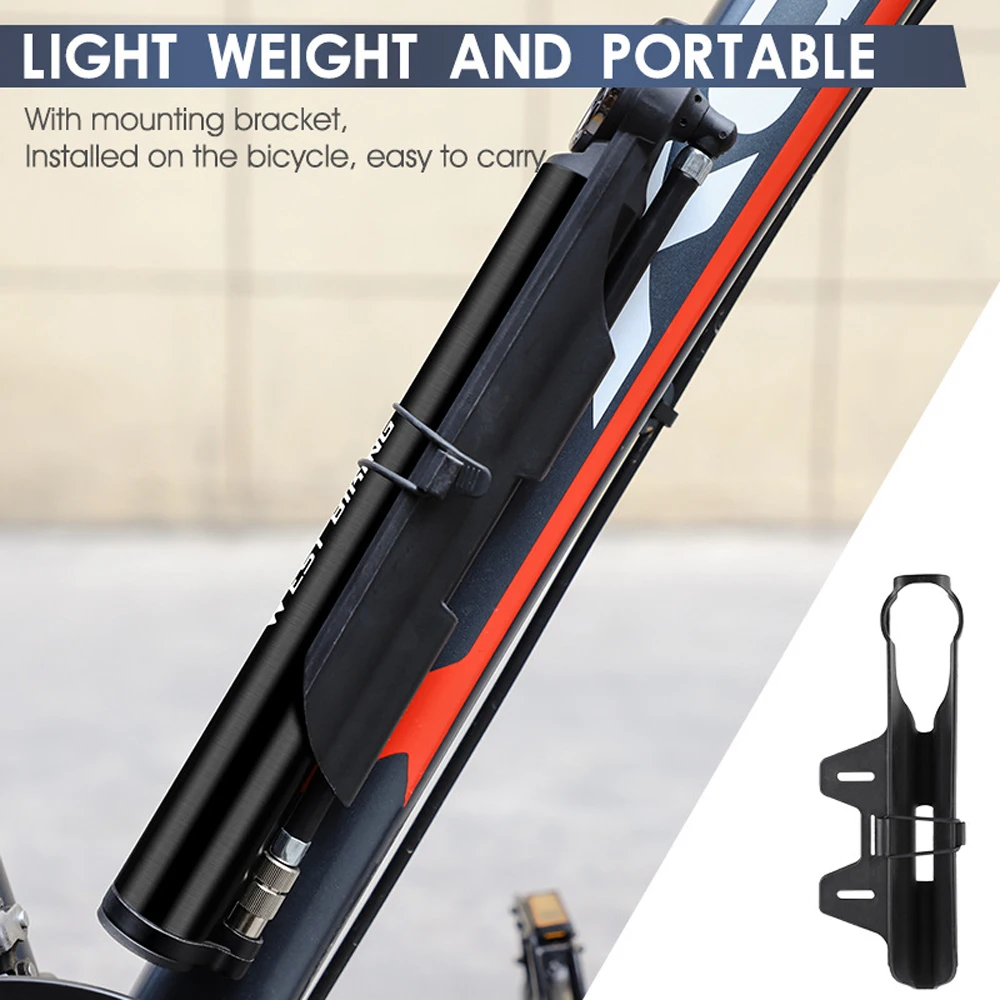 

BIKING Tire Air Pump 120PSI Bike Portable Air Compressor Mini Inflator Electric Pump for Car Bicycle Tires Balls
