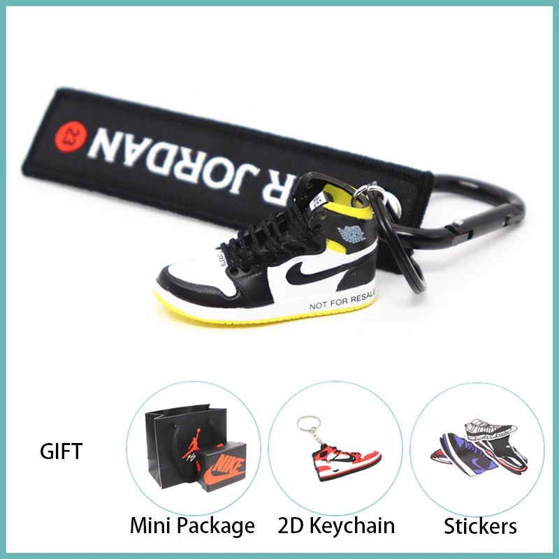Новинка ручной работы 3D AJ Key ChaiAir Mini Jordan кроссовки модель милый брелок для ключей Баскетбольная обувь Подарочный Брелок для ключей модные украшения - Цвет: 14