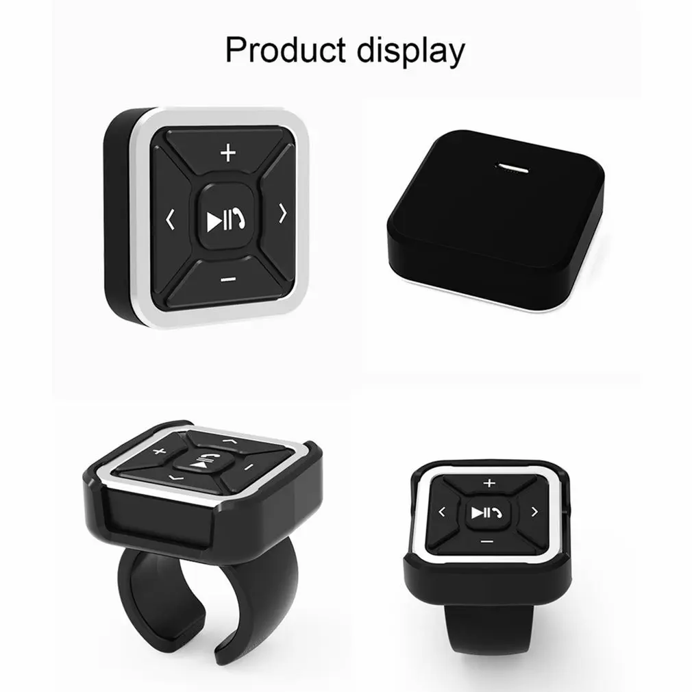 

Multi-function Wireless Bluetooth-compatible Media Button Remote Controller Car Motorcycle Bike Steering Wheel MP3 Music Play