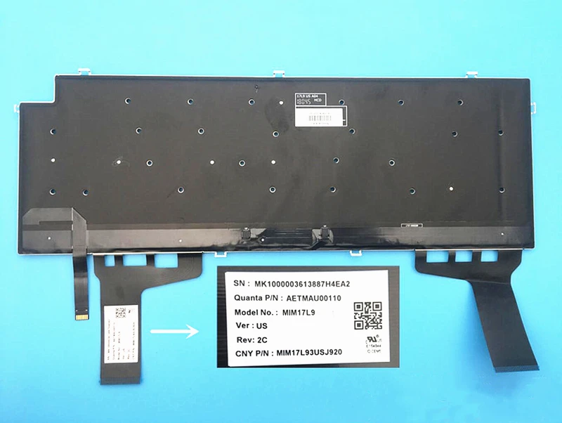 

Laptop US Colorful full-color Backlight Keyboard for Xiaomi MI Pro 15.6 171502-AA -AD -AL -AF XMG1902 AETMAU00110 MIM17L9