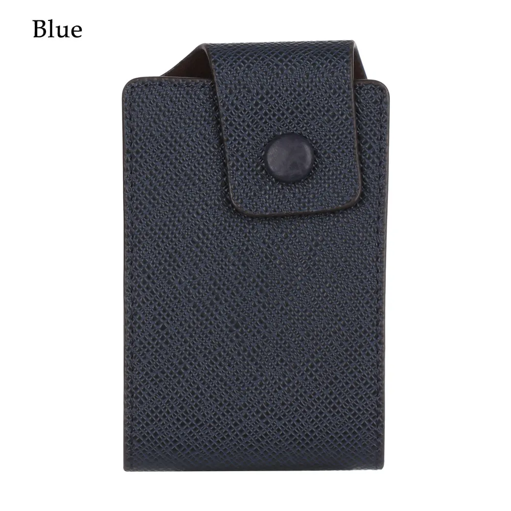 blue 1 шт. мужской кредитный держатель для карт кожаный кошелек для карт чехол-кошелек многослойный банк ID держатель для карт и монет подарки - Цвет: blue