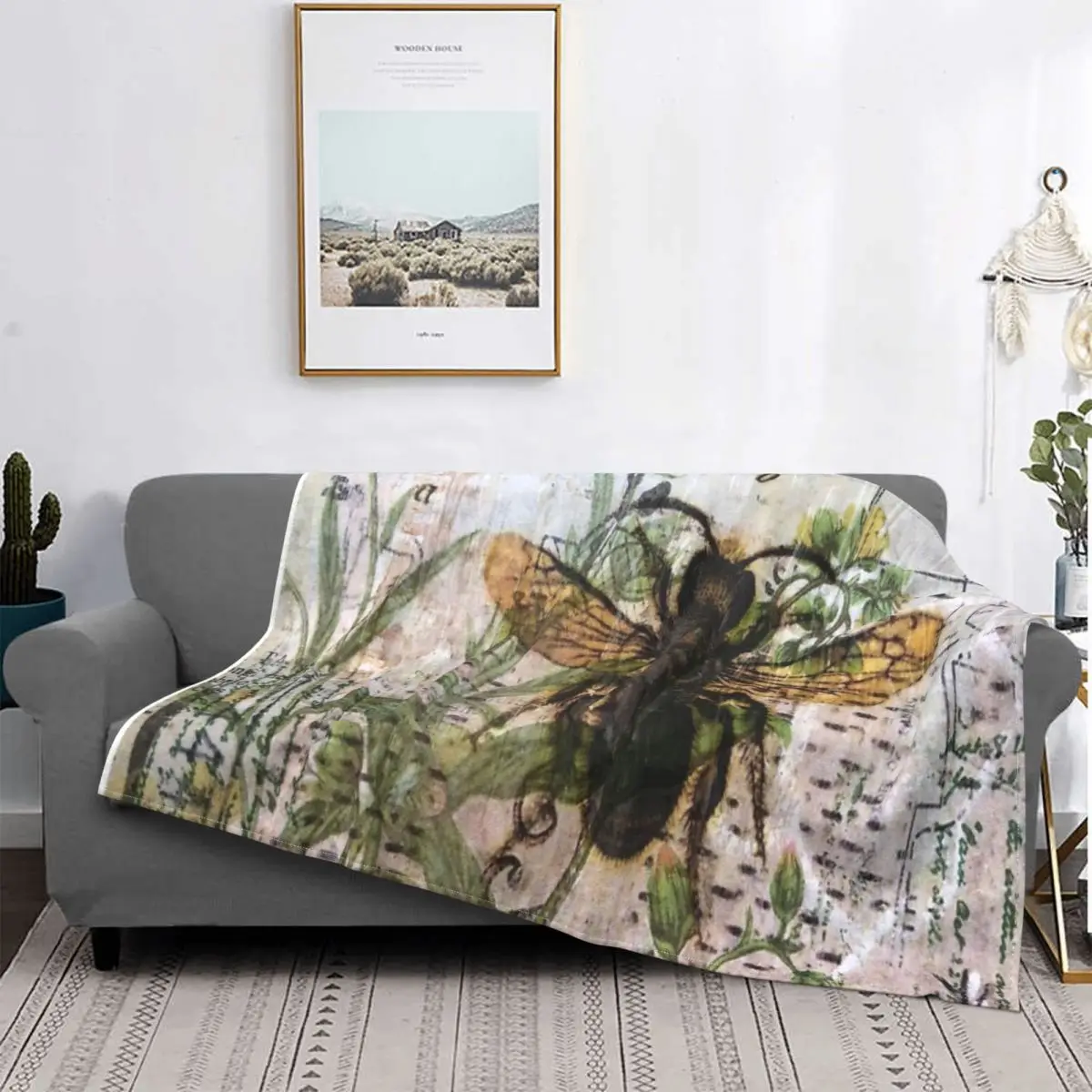 

Manta de abeja de primavera, colcha para cama a cuadros, manta de Anime a cuadros, colcha para camas de verano