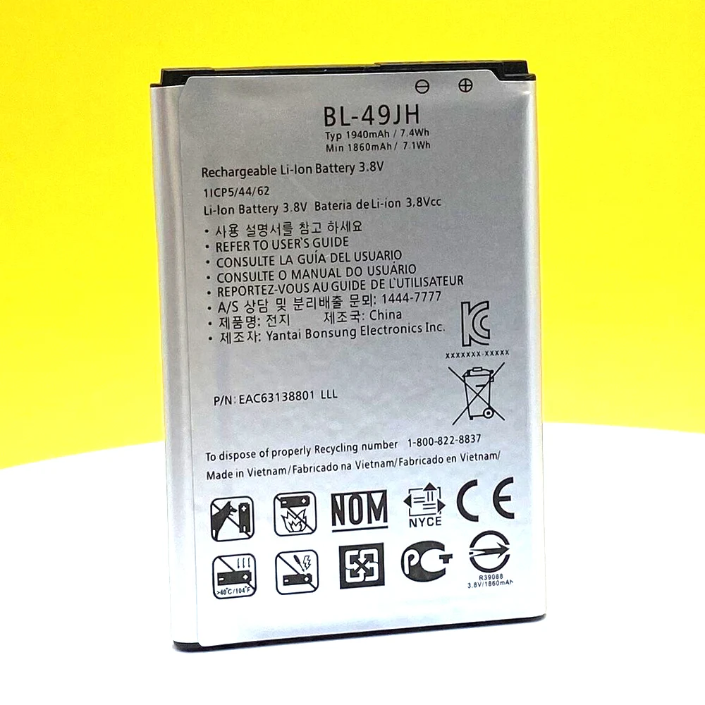 Новинка 100% оригинальный телефон аккумулятор емкостью 1940 мАч для LG K3 LS450 K4 K120 Spree K121