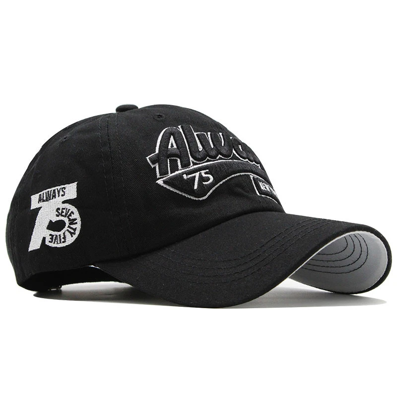 Мужские и женские бейсболки с вышитыми буквами повседневные Хлопковые в стиле