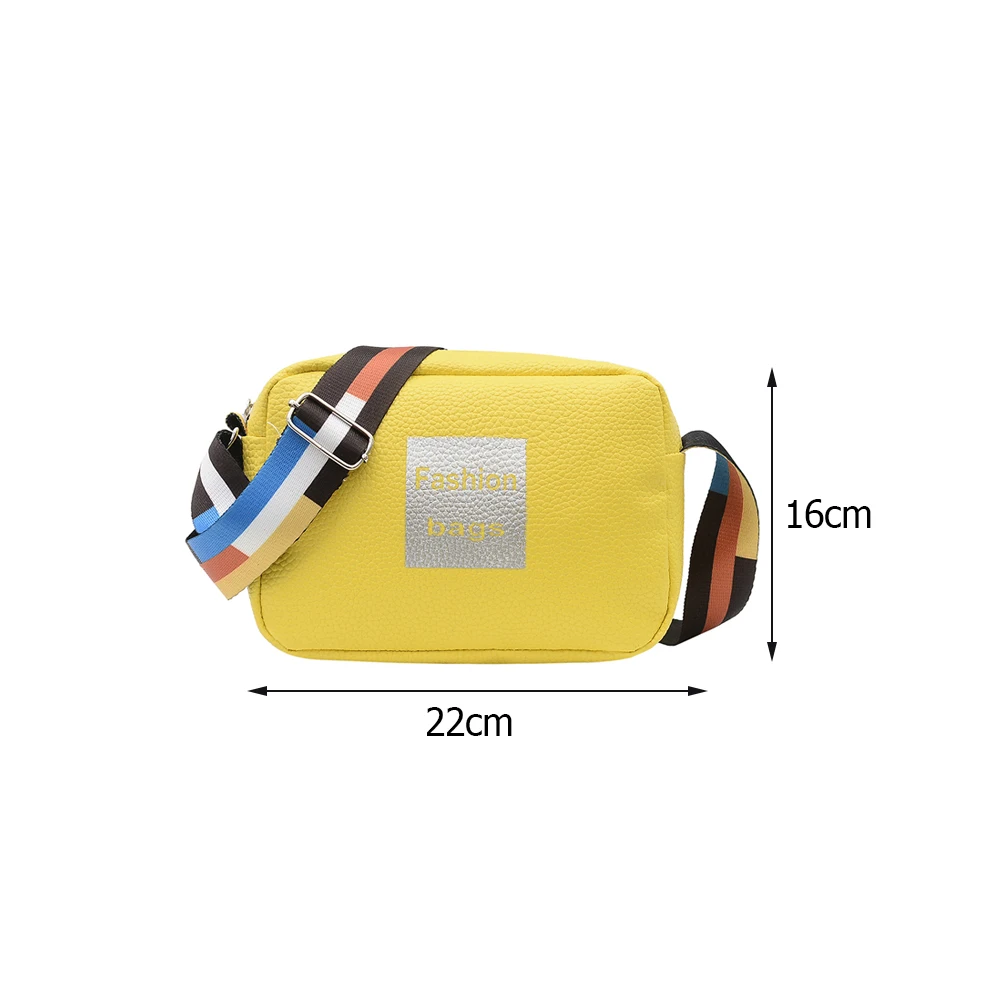 

Wide Strap Shoulder Bags for Women 2021 Luxury Brand Soft Lychee Leather Crossbody Female Letter Print Messenger Bag Purses