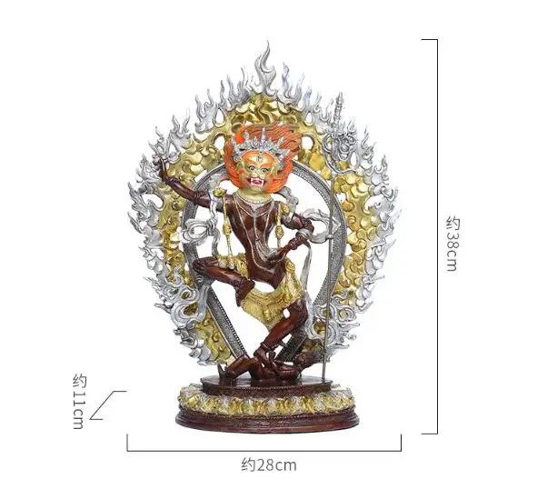 Большая позолоченная статуэтка Будды из латуни для дома и семьи эффективная