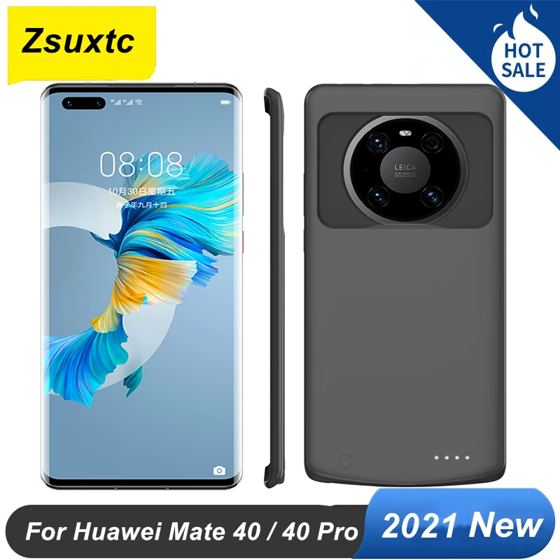 

6800 Mah For Huawei Mate 40 Battery Case Mate 40 Pro Smart Phone Cover Smart Power Bank For Huawei Mate 40 Battery Charger Case