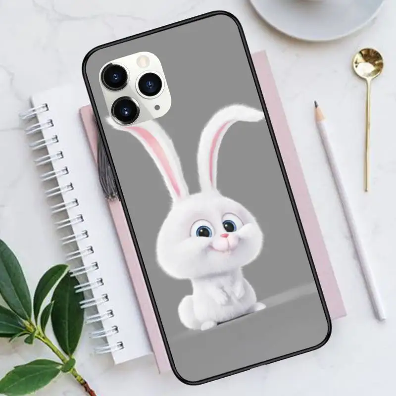 

Cartoon cute white rabbit Phone Case for iPhone 11 12 mini pro XS MAX 8 7 6 6S Plus X 5S SE 2020 XR