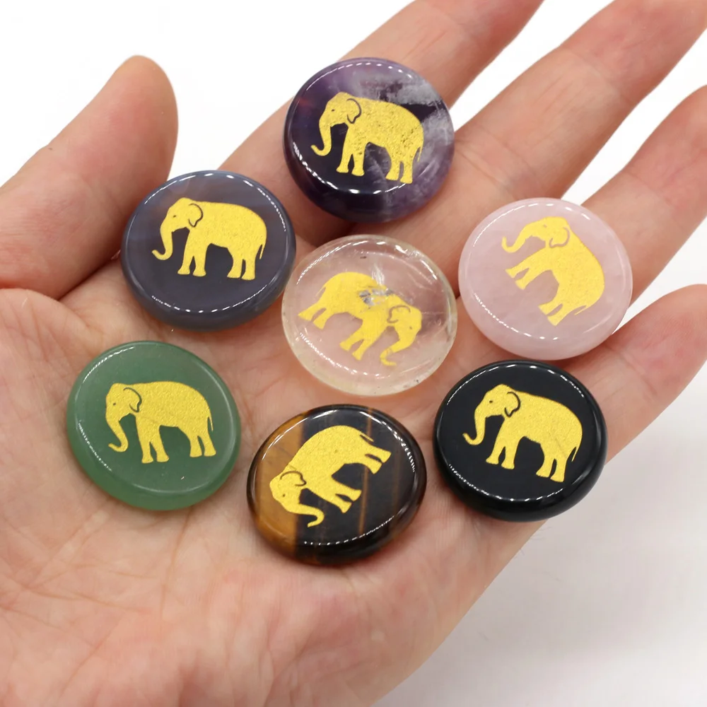 

Бусины женские из натурального камня, 25 мм, 7 шт.