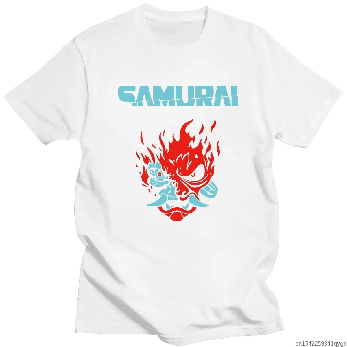 

Vintage Samurai Retro Japanese Gaming 2077 Art Game T Shirt Soft High Quality Cloth Tee Tops