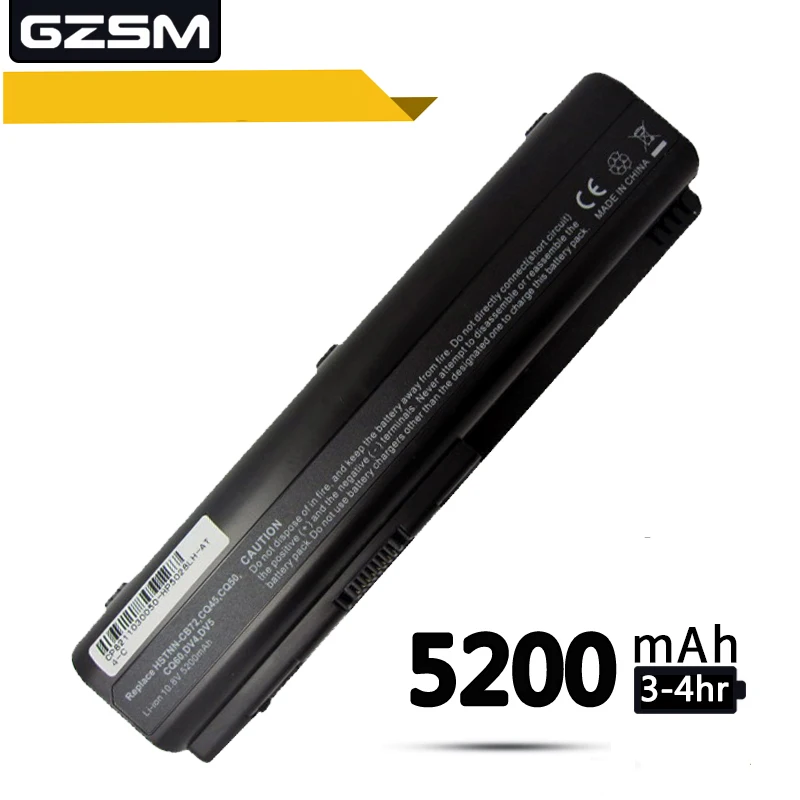 Gzsm ноутбук Батарея DV4 для hp CQ50 CQ71 CQ70 CQ61 Батарея для ноутбука CQ60 CQ45 CQ41 CQ40 DV5 DV6 DV6T G50 G61 KS524AA Батарея