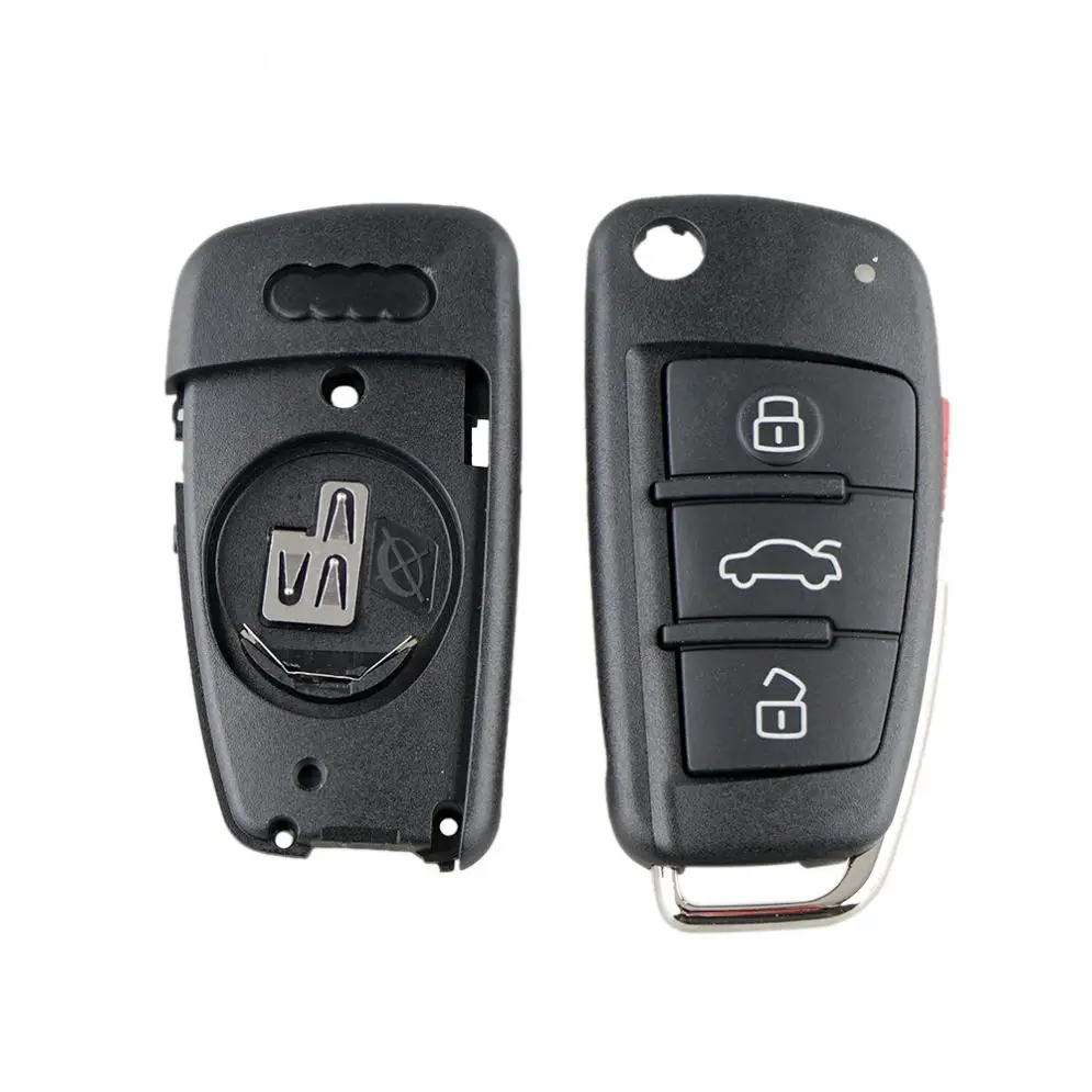 3 + 1 кнопки Складной Дистанционный флип чехол для ключа автомобиля оболочка