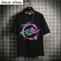 glacialwhale mens t shirt men 2021 summer tops graphic t shirts streetwear harajuku unisex casual black oversized t shirt for m